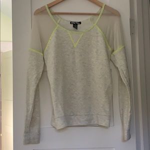 Cream top with neon borders